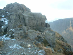 Robert Dixon memorial on Striding Edge