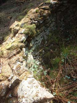 Detail showing overhang of roof