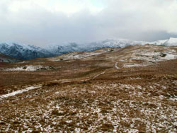 Looking along the Old Corpse Road 