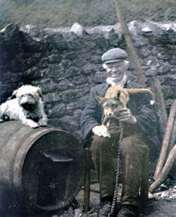 Tommy Dobson with his pet fox.